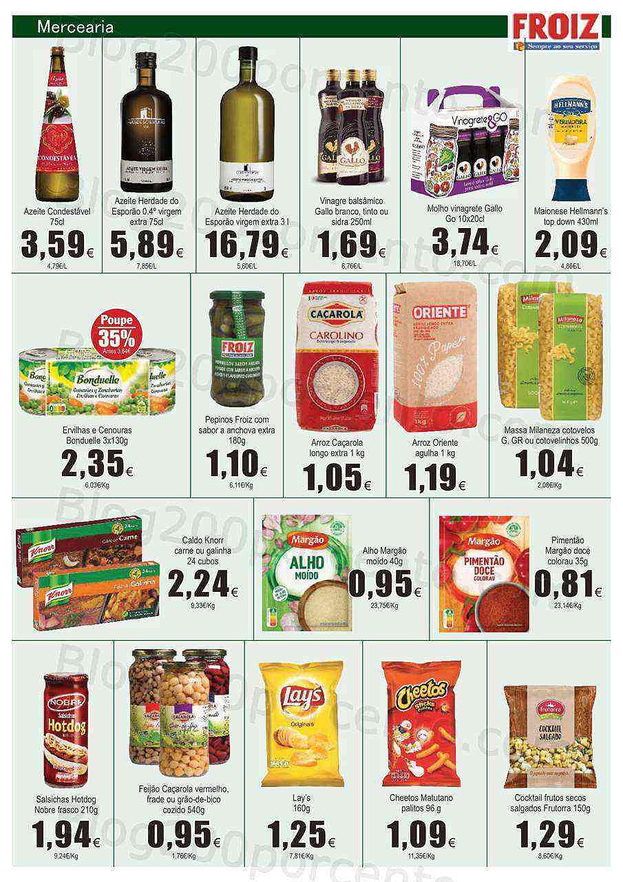 Antevisão Folheto FROIZ Promoções de 11 agosto a 24 agosto