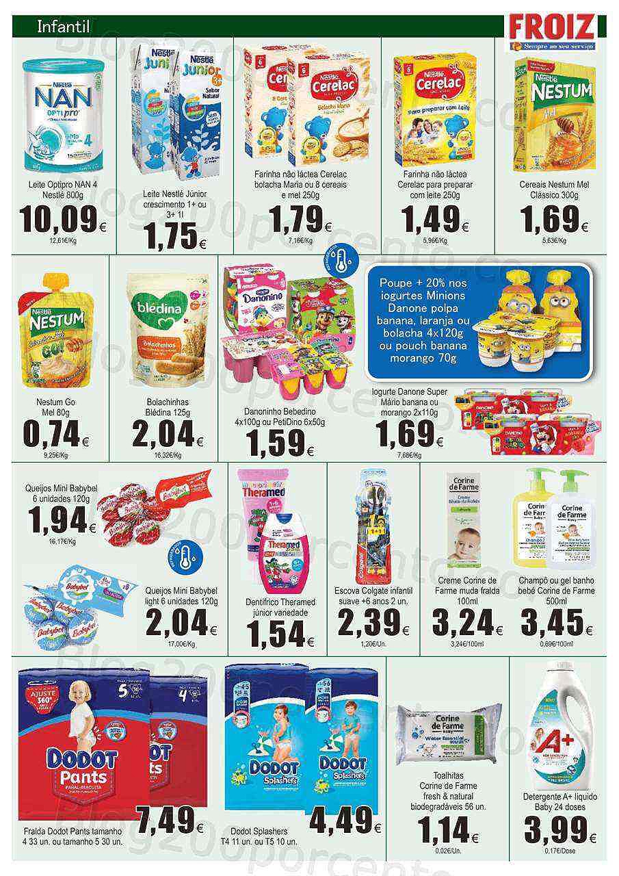 Antevisão Folheto FROIZ Promoções de 11 agosto a 24 agosto