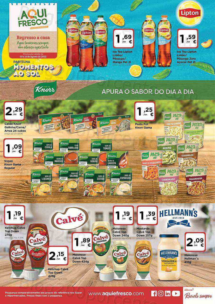Antevisão Folheto AQUI É FRESCO Extra Promoções de 3 a 14 agosto