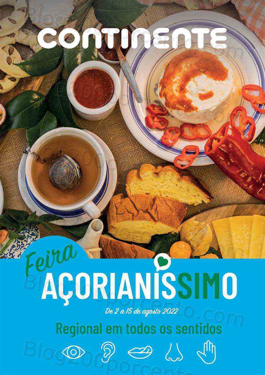 Antevisão Folheto CONTINENTE Especial Açores Promoções de 2 agosto a 15 agosto