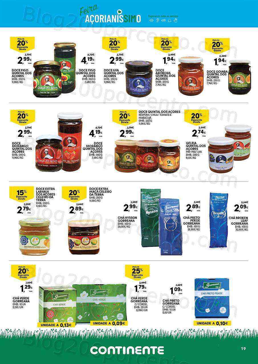 Antevisão Folheto CONTINENTE Especial Açores Promoções de 2 agosto a 15 agosto