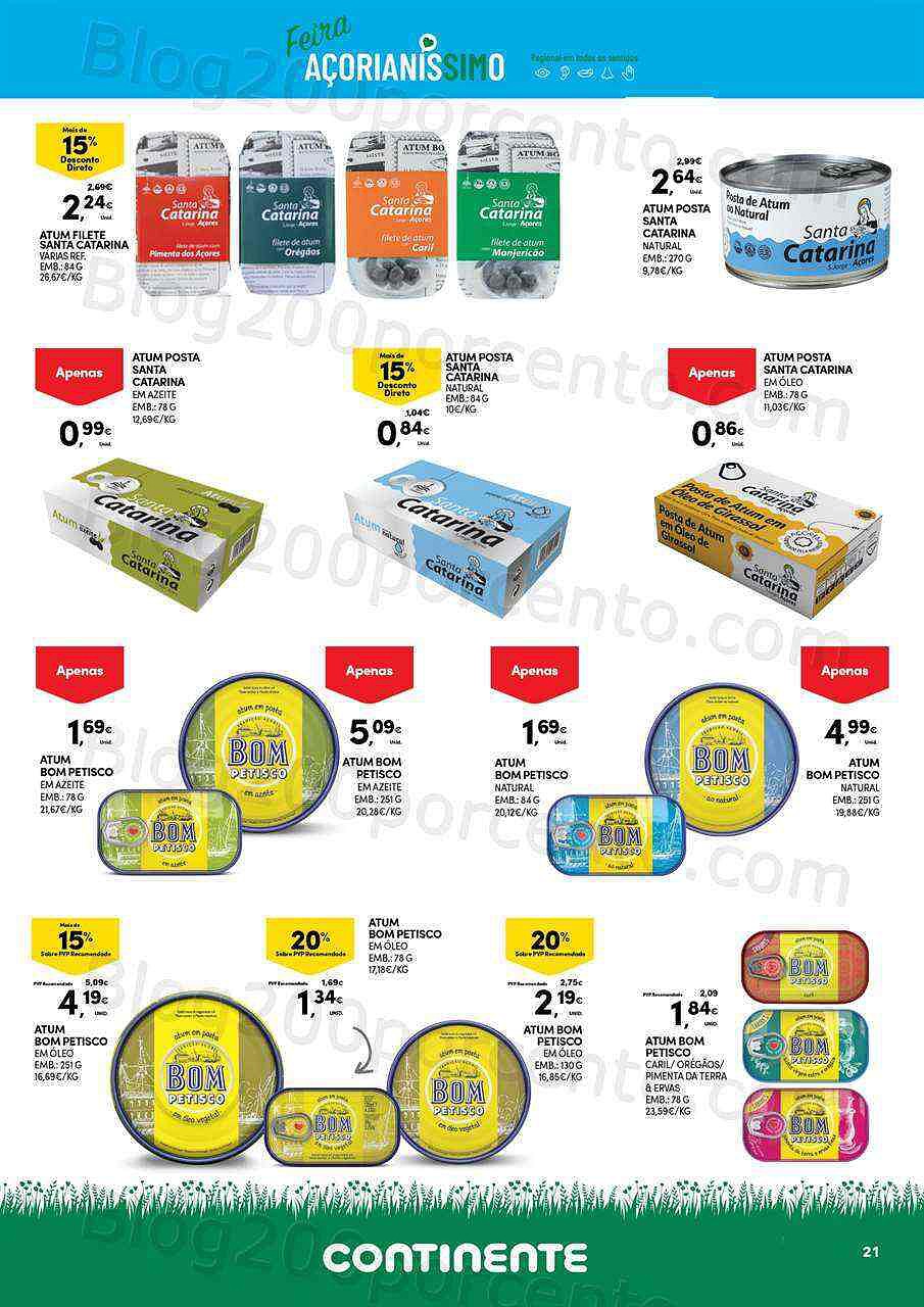 Antevisão Folheto CONTINENTE Especial Açores Promoções de 2 agosto a 15 agosto