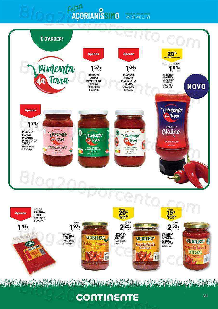 Antevisão Folheto CONTINENTE Especial Açores Promoções de 2 agosto a 15 agosto