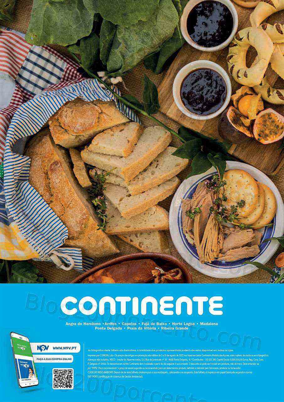 Antevisão Folheto CONTINENTE Especial Açores Promoções de 2 agosto a 15 agosto