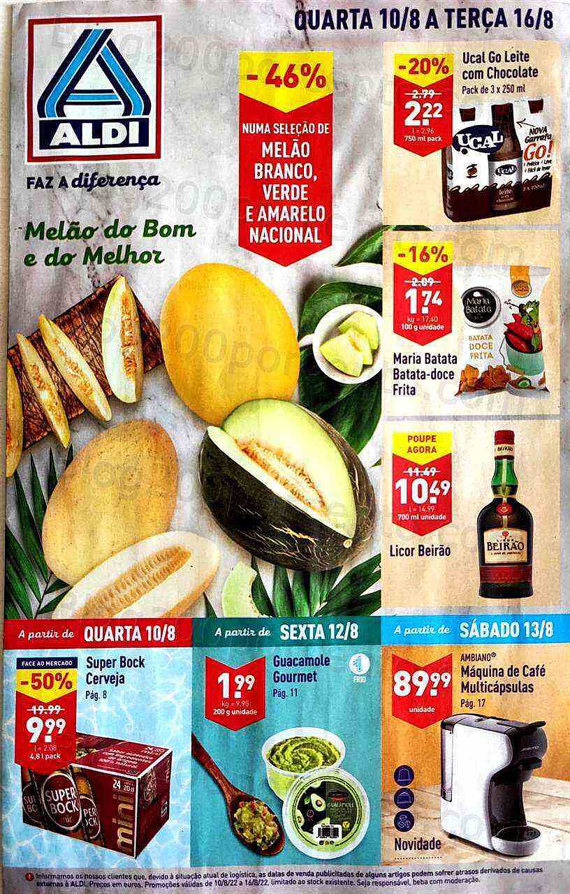 Antevisão Folheto ALDI Promoções de 10 agosto a 16 agosto
