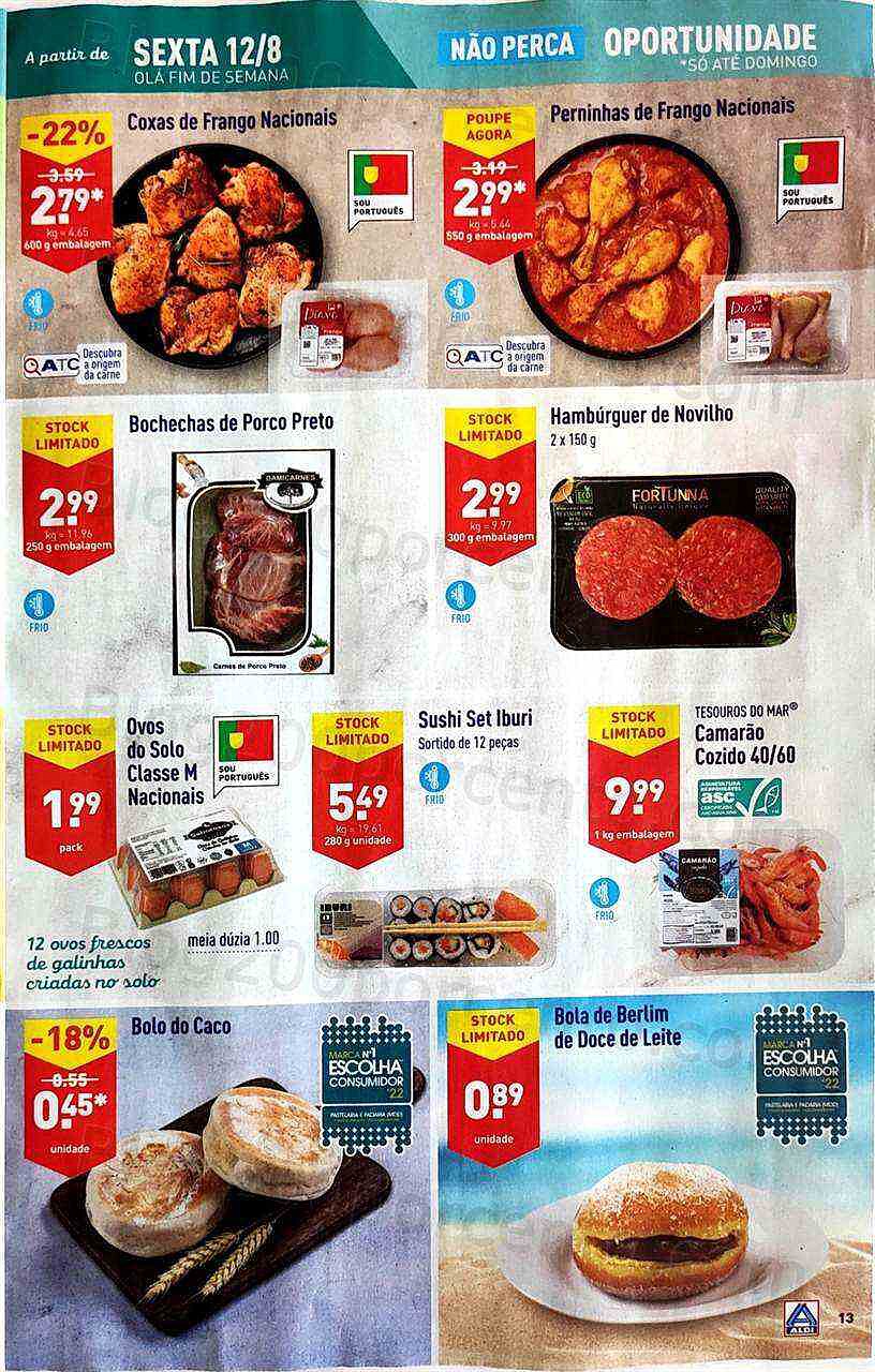 Antevisão Folheto ALDI Promoções de 10 agosto a 16 agosto