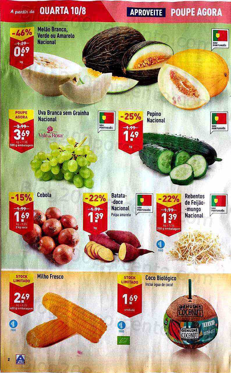 Antevisão Folheto ALDI Promoções de 10 agosto a 16 agosto
