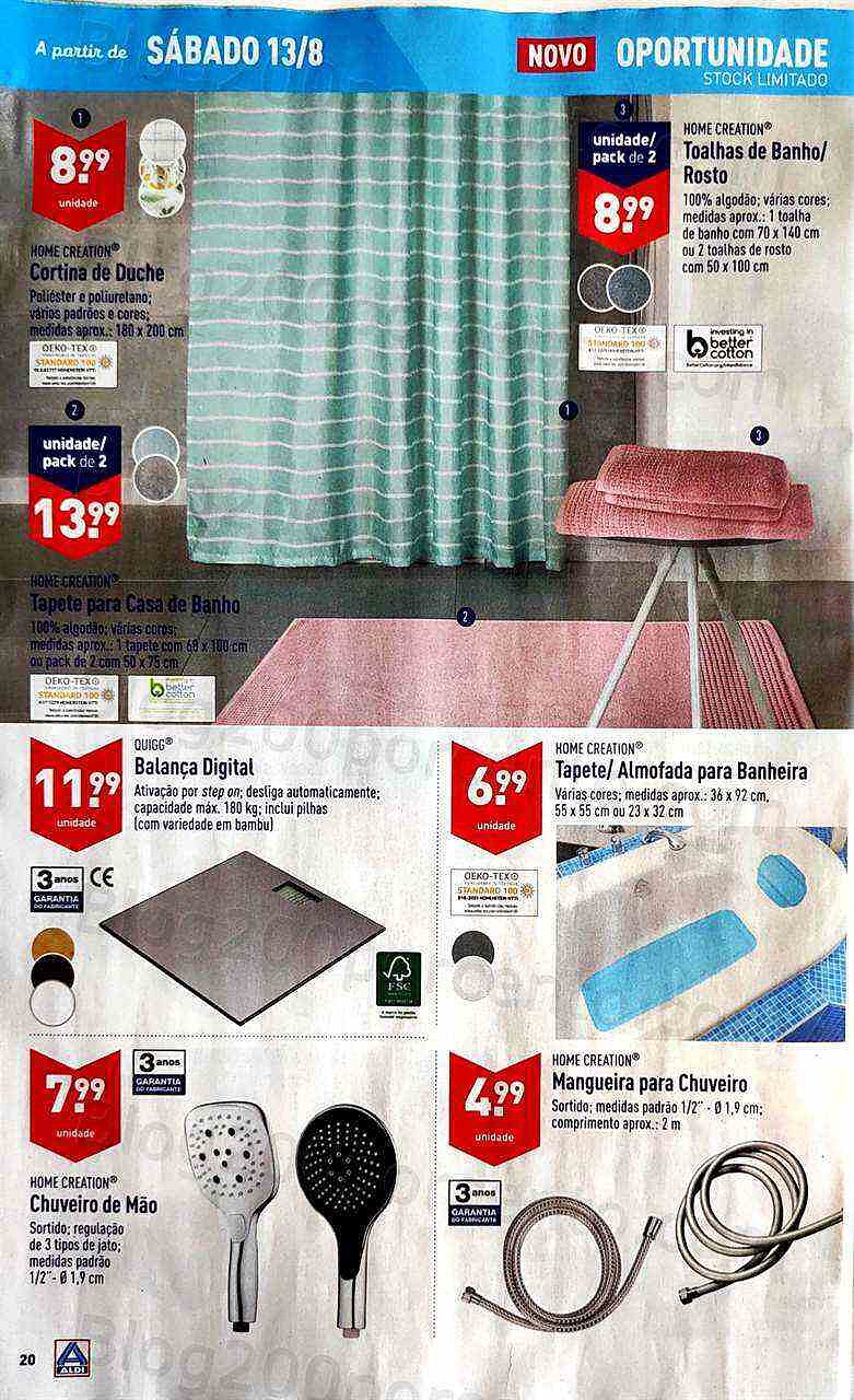 Antevisão Folheto ALDI Promoções de 10 agosto a 16 agosto