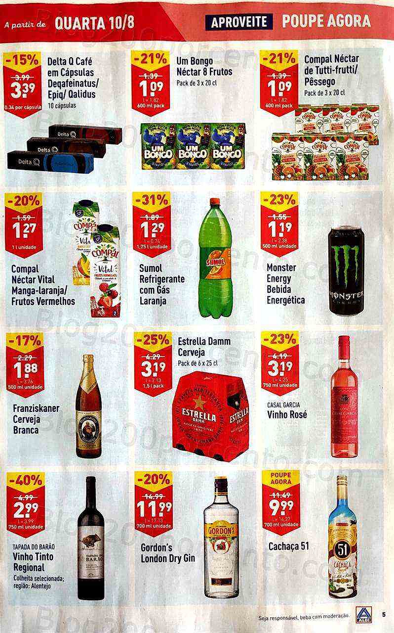 Antevisão Folheto ALDI Promoções de 10 agosto a 16 agosto