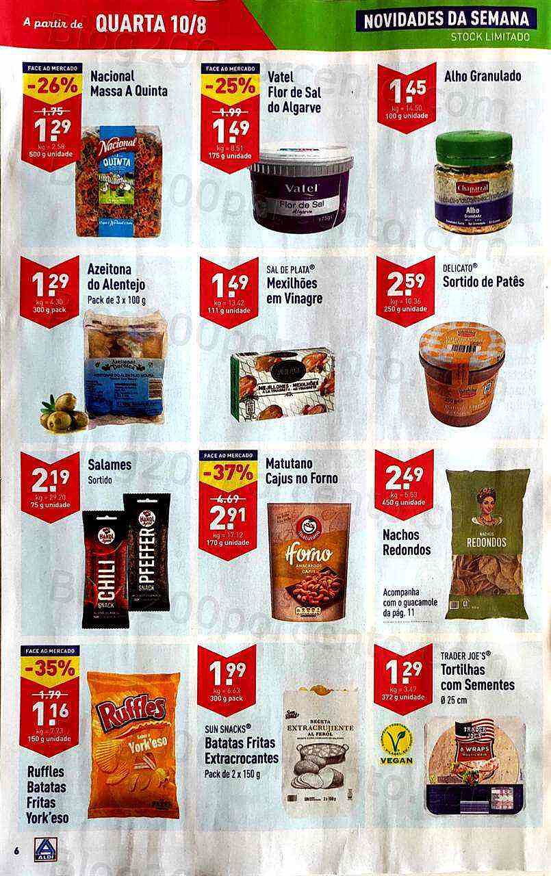 Antevisão Folheto ALDI Promoções de 10 agosto a 16 agosto