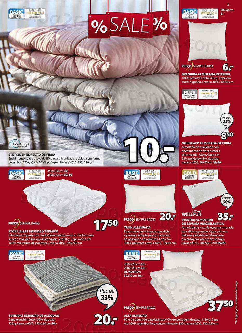 Antevisão Folheto JYSK Promoções de 4 agosto a 17 agosto