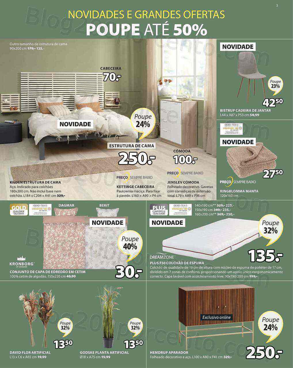 Antevisão Folheto JYSK Promoções de 18 a 31 agosto