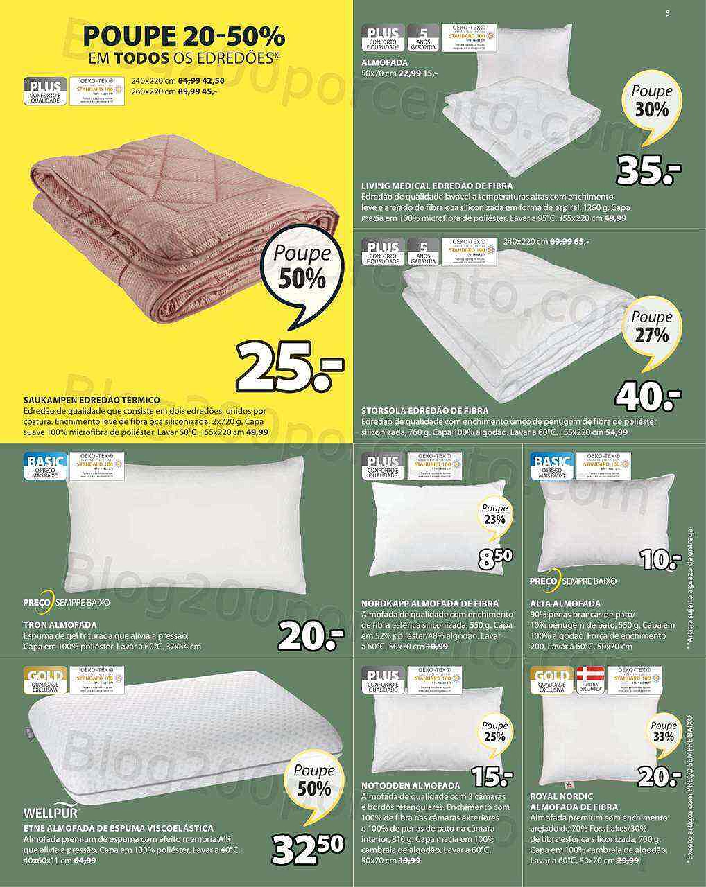 Antevisão Folheto JYSK Promoções de 18 a 31 agosto