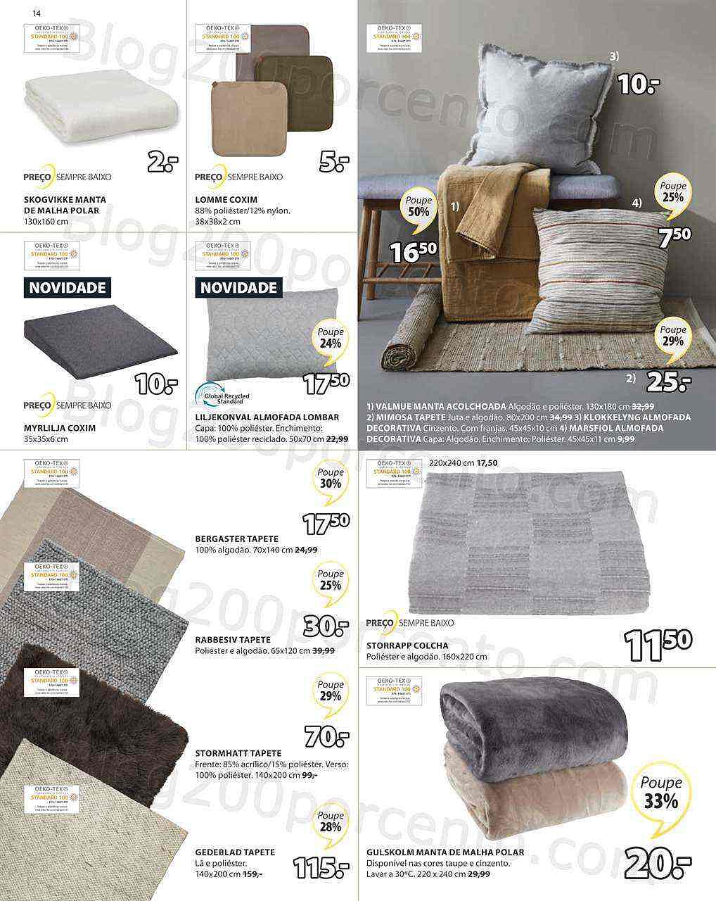 Antevisão Folheto JYSK Promoções de 18 a 31 agosto