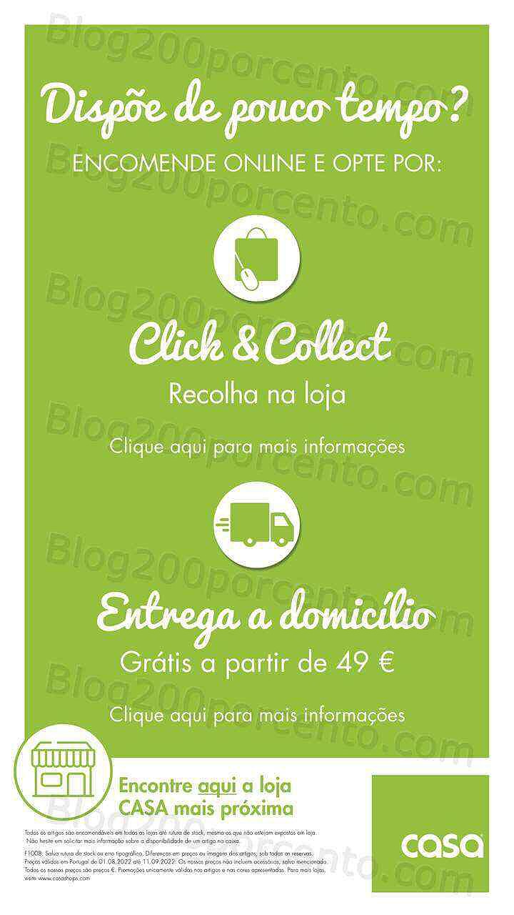 Antevisão Folheto CASA Promoções de 2 agosto a 11 setembro