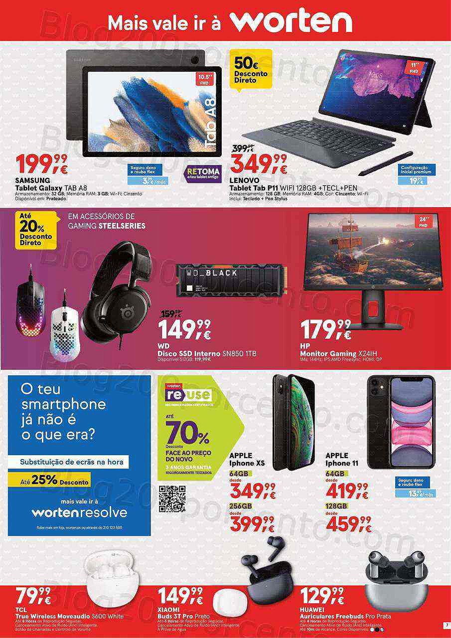 Antevisão Folheto WORTEN Promoções de 3 a 9 agosto