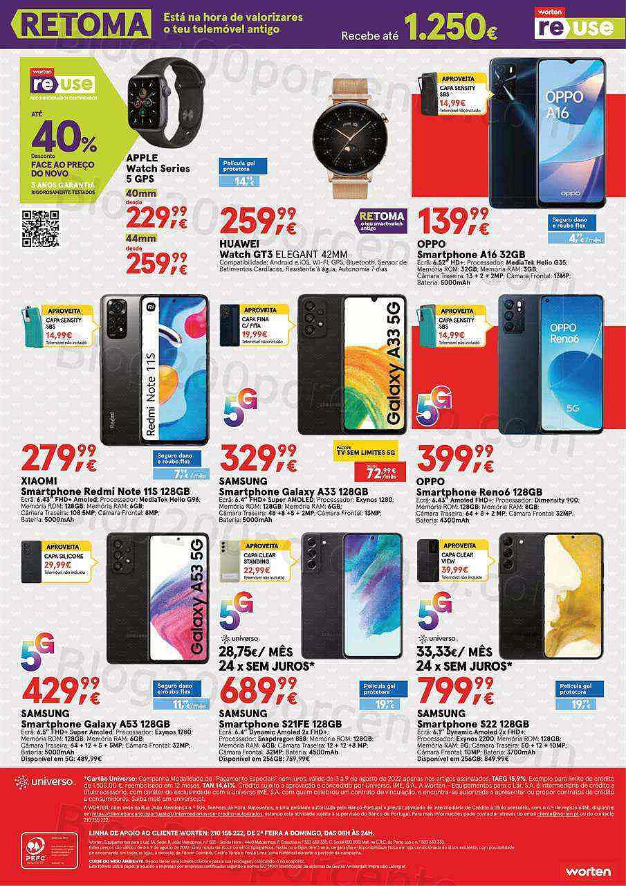 Antevisão Folheto WORTEN Promoções de 3 a 9 agosto