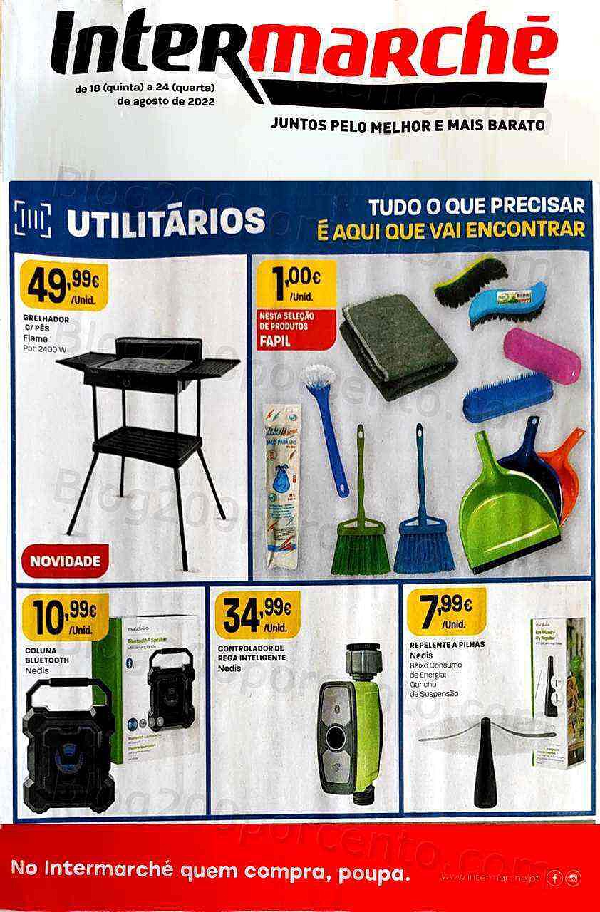 Antevisão Folheto INTERMARCHÉ Bazar Promoções de 18 agosto a 24 agosto