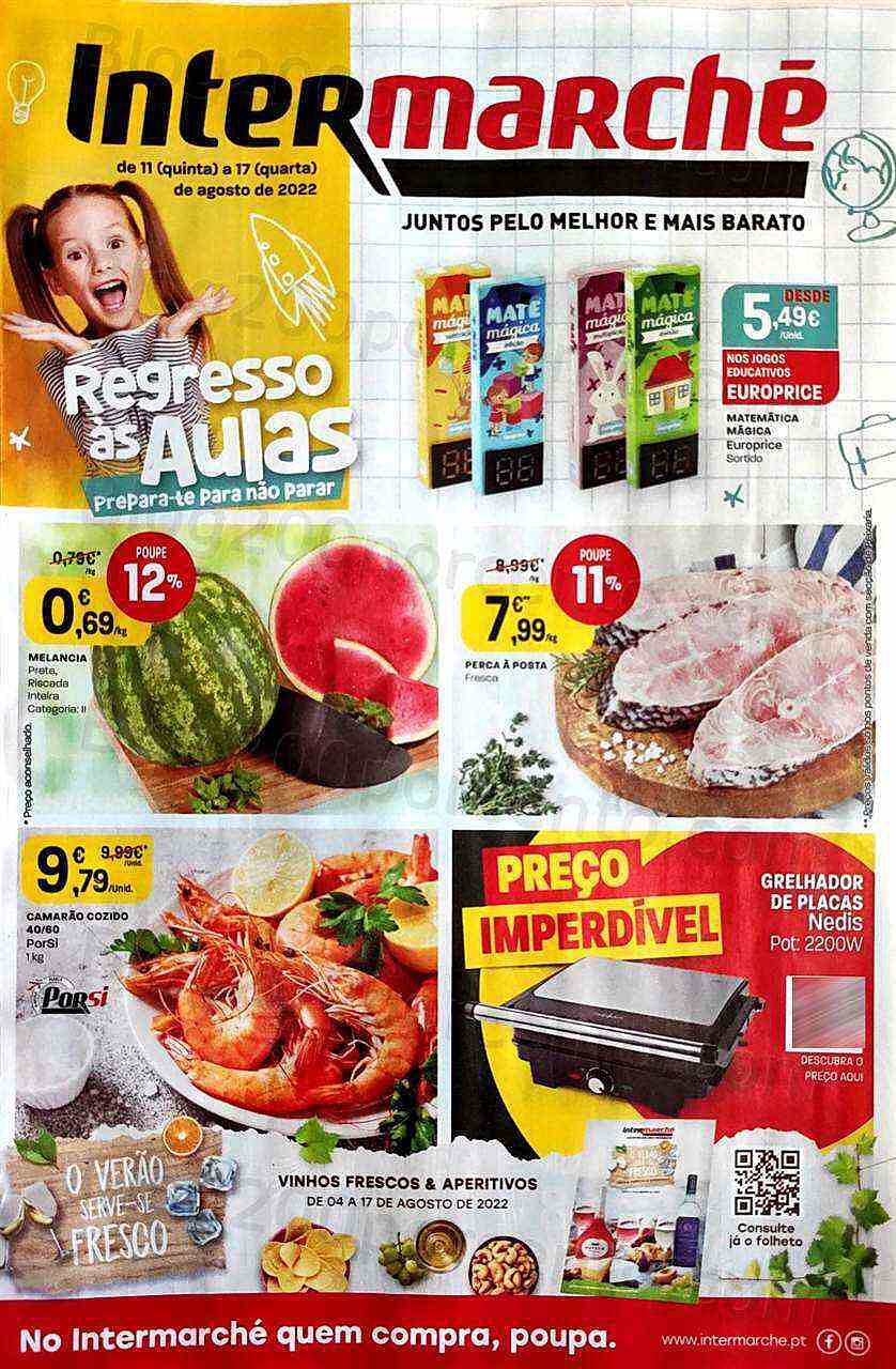 Antevisão Folheto INTERMARCHÉ Contact Promoções de 11 agosto a 17 agosto