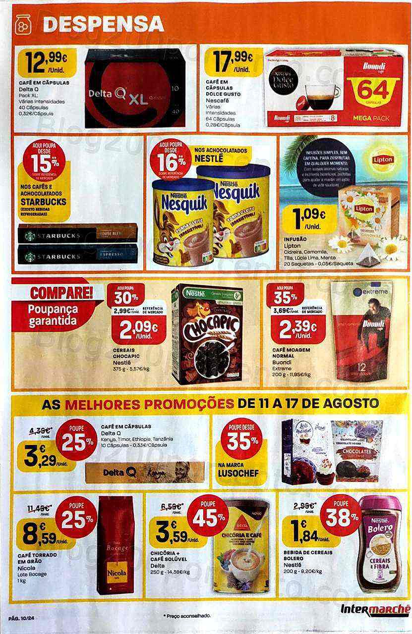 Antevisão Folheto INTERMARCHÉ Contact Promoções de 11 agosto a 17 agosto