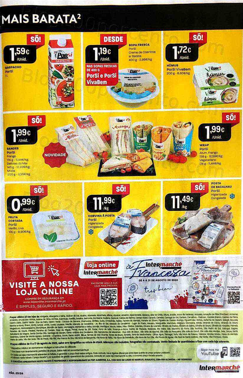 Antevisão Folheto INTERMARCHÉ Contact Promoções de 11 agosto a 17 agosto