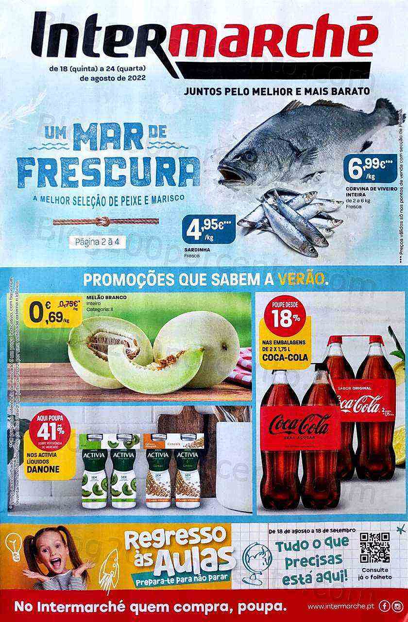 Antevisão Folheto INTERMARCHÉ Contact Promoções de 18 agosto a 24 agosto