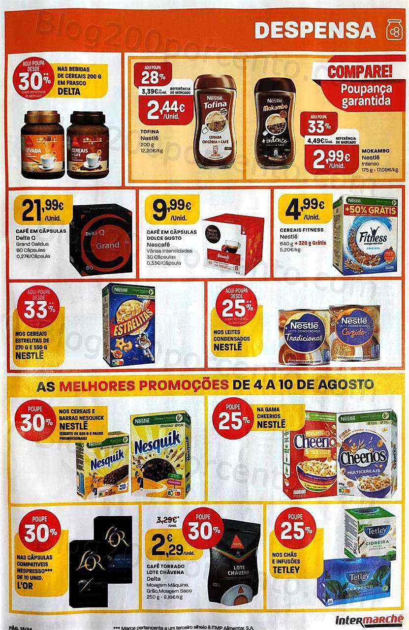 Antevisão Folheto INTERMARCHÉ Contact Promoções de 4 agosto a 10 agosto