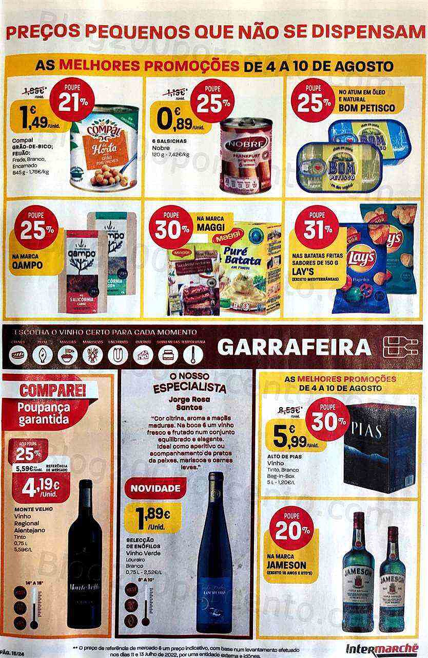 Antevisão Folheto INTERMARCHÉ Contact Promoções de 4 agosto a 10 agosto