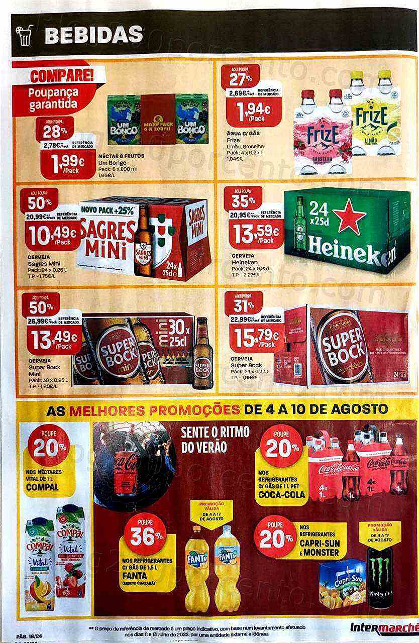 Antevisão Folheto INTERMARCHÉ Contact Promoções de 4 agosto a 10 agosto