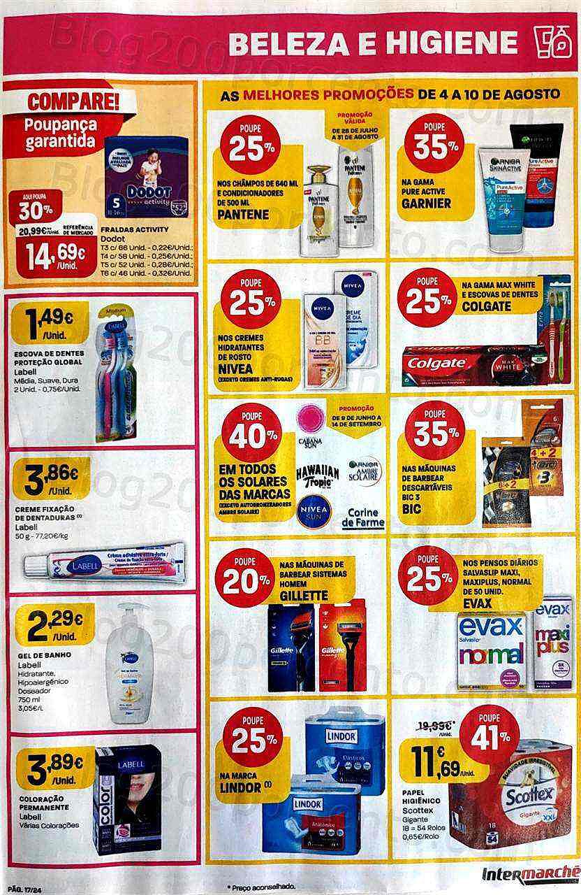 Antevisão Folheto INTERMARCHÉ Contact Promoções de 4 agosto a 10 agosto