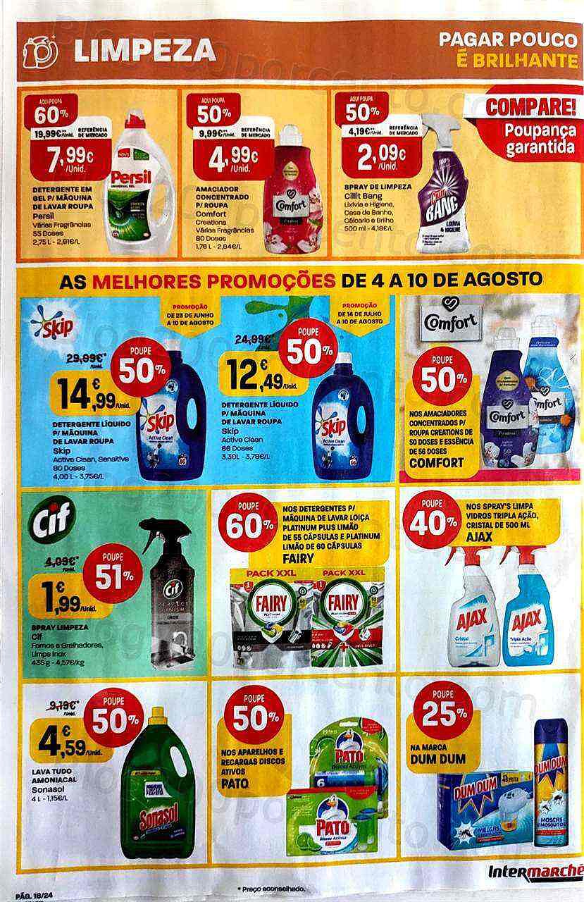 Antevisão Folheto INTERMARCHÉ Contact Promoções de 4 agosto a 10 agosto