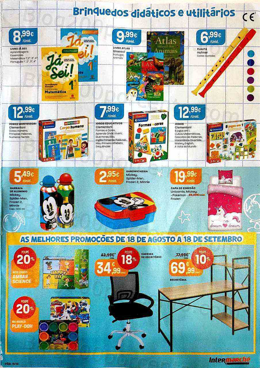 Antevisão Folheto INTERMARCHÉ Regresso às Aulas Promoções de 18 agosto a 18 setembro