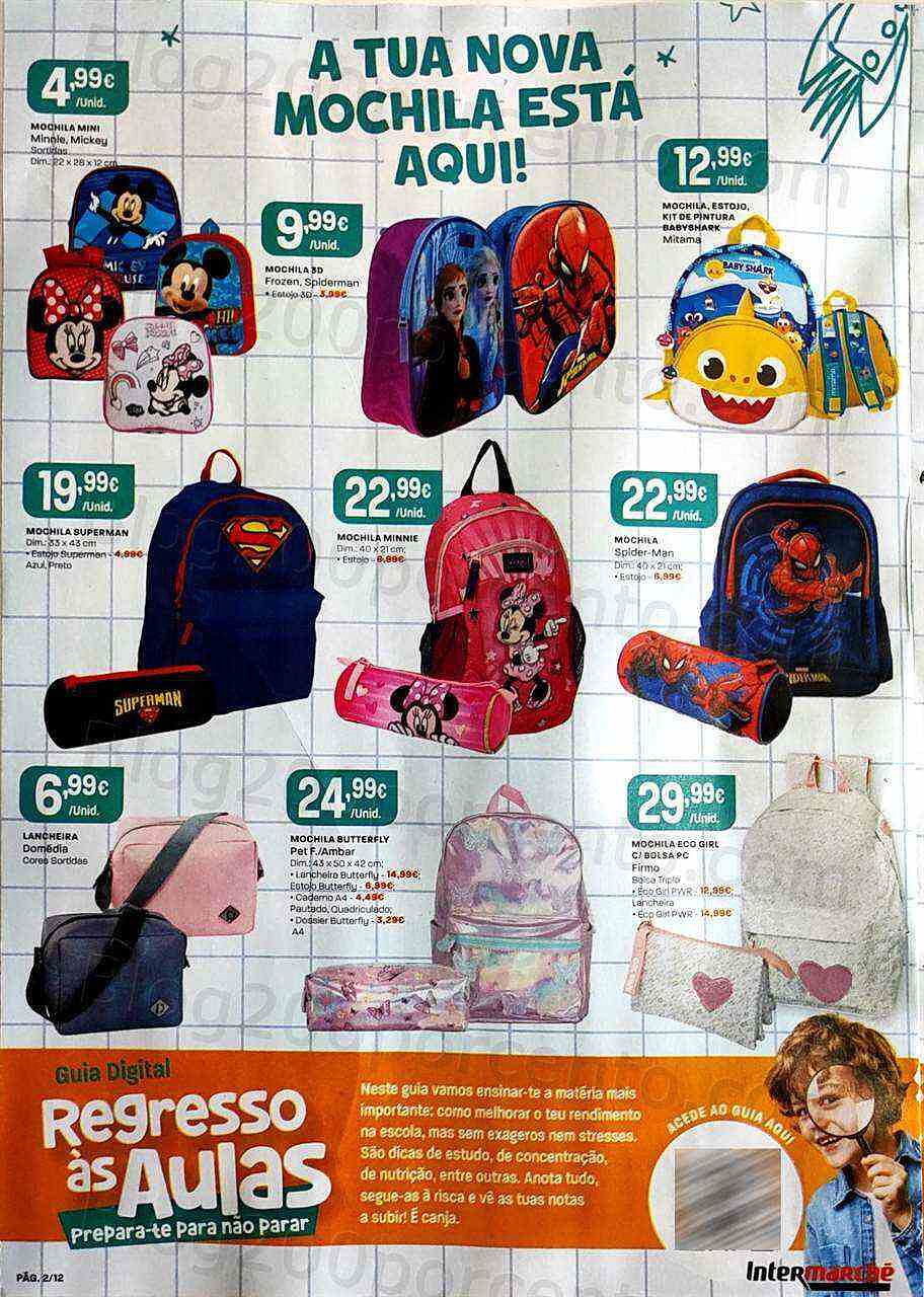 Antevisão Folheto INTERMARCHÉ Regresso às Aulas Promoções de 18 agosto a 18 setembro