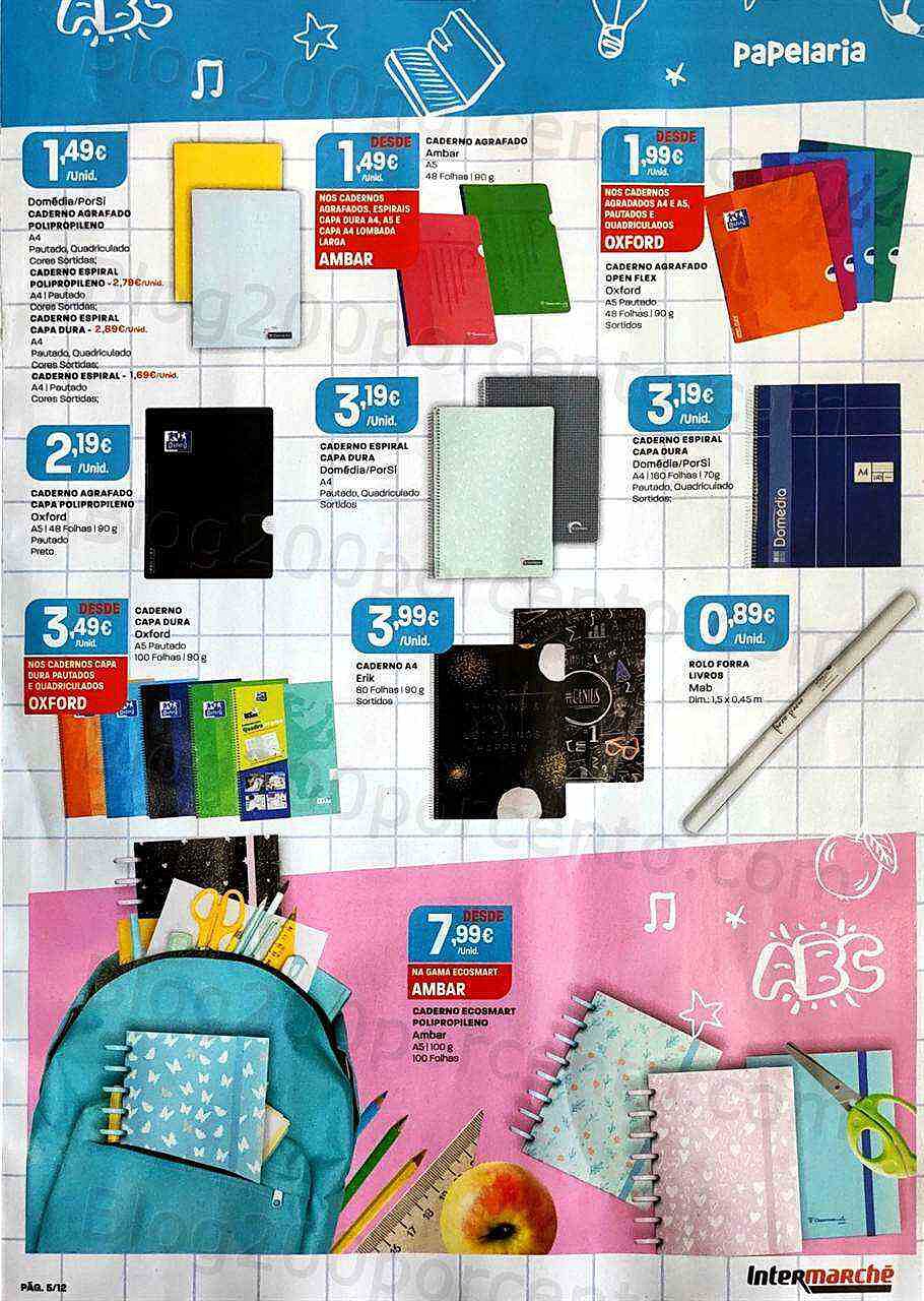 Antevisão Folheto INTERMARCHÉ Regresso às Aulas Promoções de 18 agosto a 18 setembro