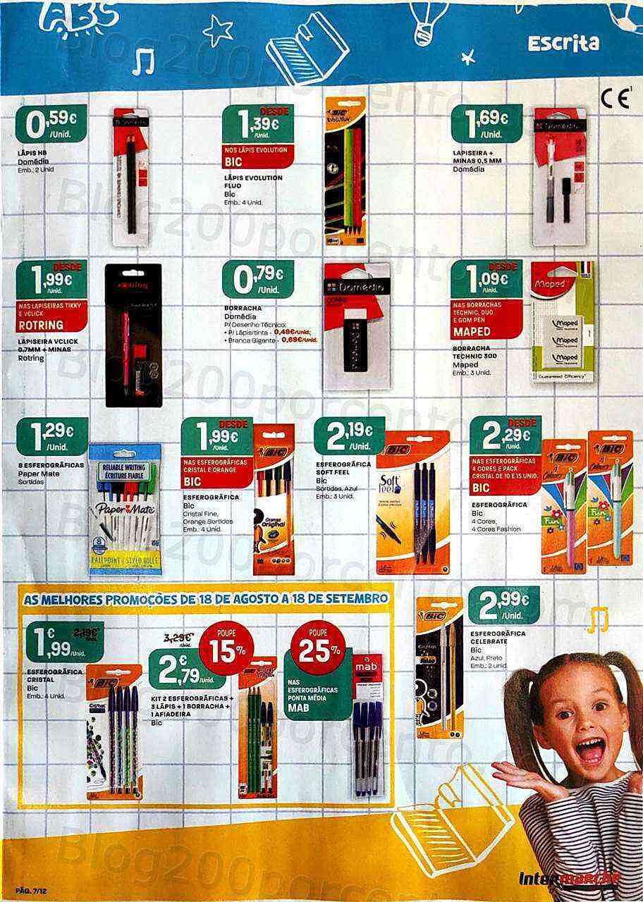 Antevisão Folheto INTERMARCHÉ Regresso às Aulas Promoções de 18 agosto a 18 setembro