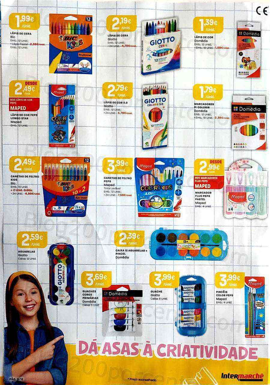 Antevisão Folheto INTERMARCHÉ Regresso às Aulas Promoções de 18 agosto a 18 setembro