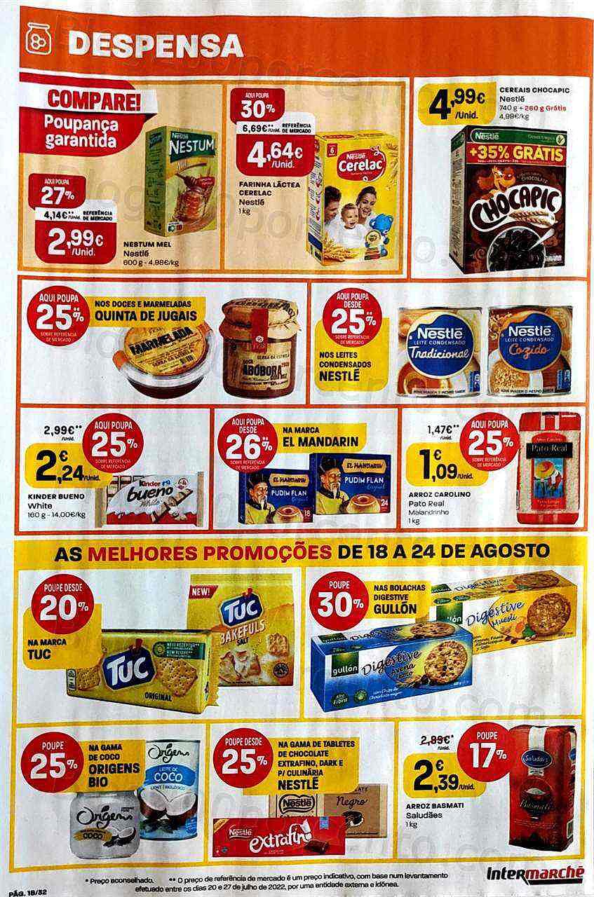 Antevisão Folheto INTERMARCHÉ Super Promoções de 18 agosto a 24 agosto
