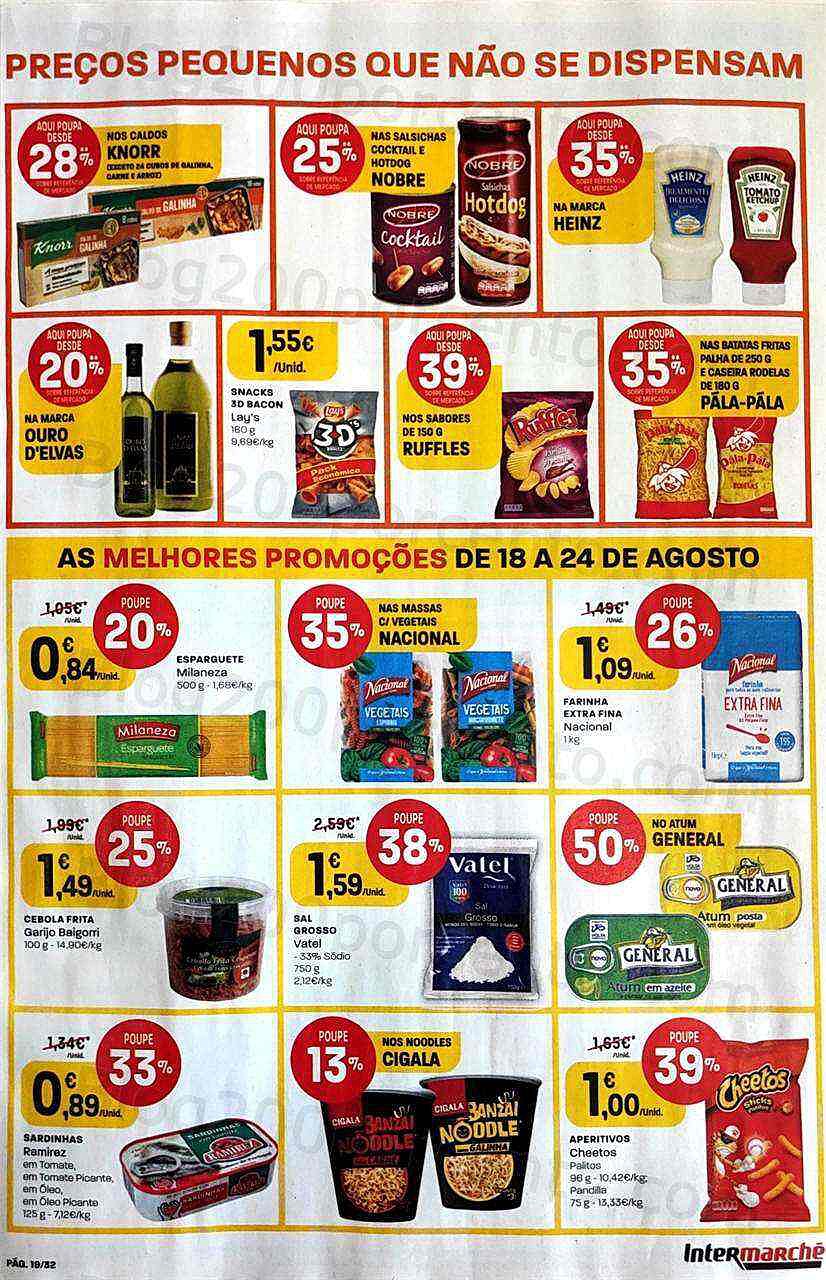 Antevisão Folheto INTERMARCHÉ Super Promoções de 18 agosto a 24 agosto
