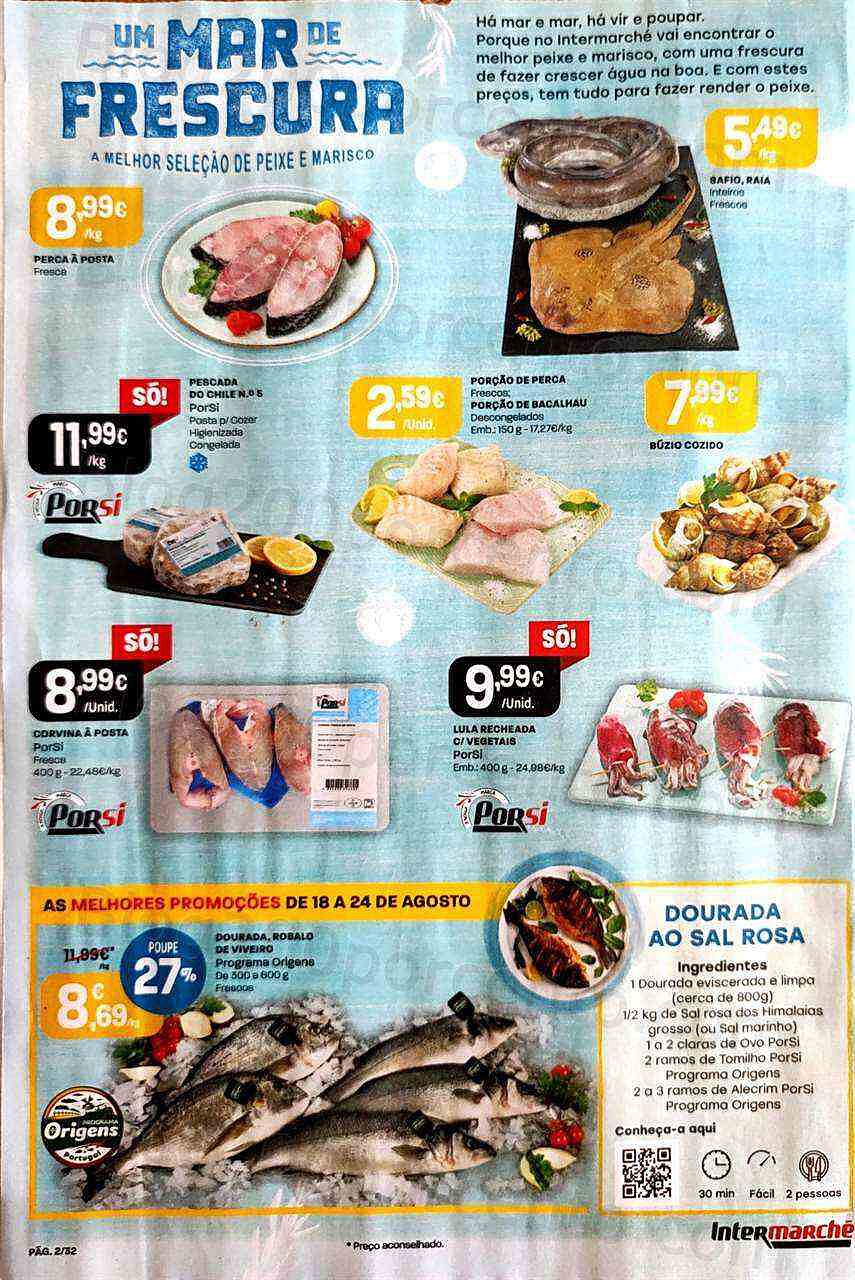 Antevisão Folheto INTERMARCHÉ Frescos Promoções de 18 a 24 agosto