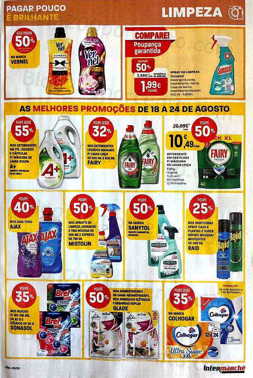 Antevisão Folheto INTERMARCHÉ Super Promoções de 18 agosto a 24 agosto