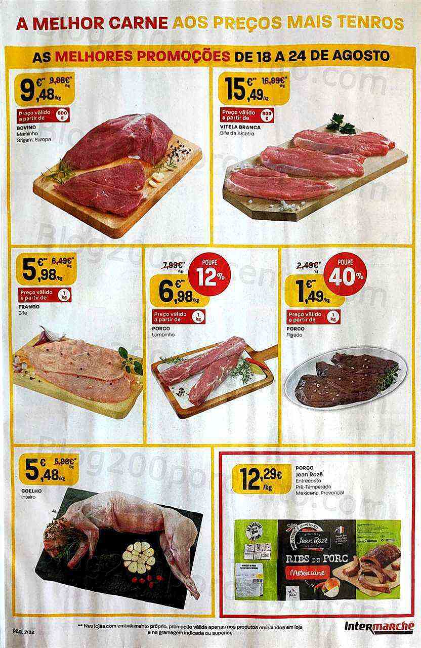 Antevisão Folheto INTERMARCHÉ Frescos Promoções de 18 a 24 agosto