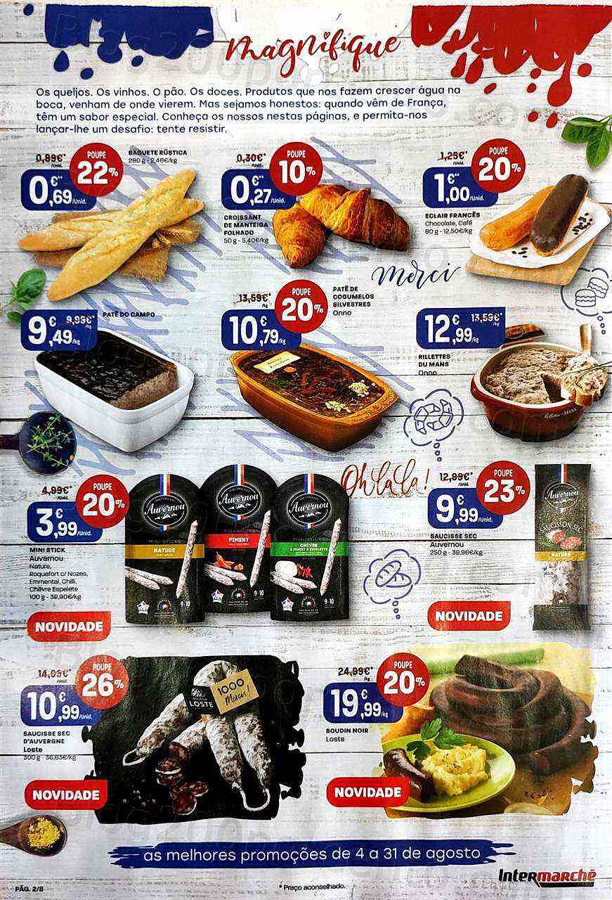 Antevisão Folheto INTERMARCHÉ Especial França Promoções de 4 a 31 agosto