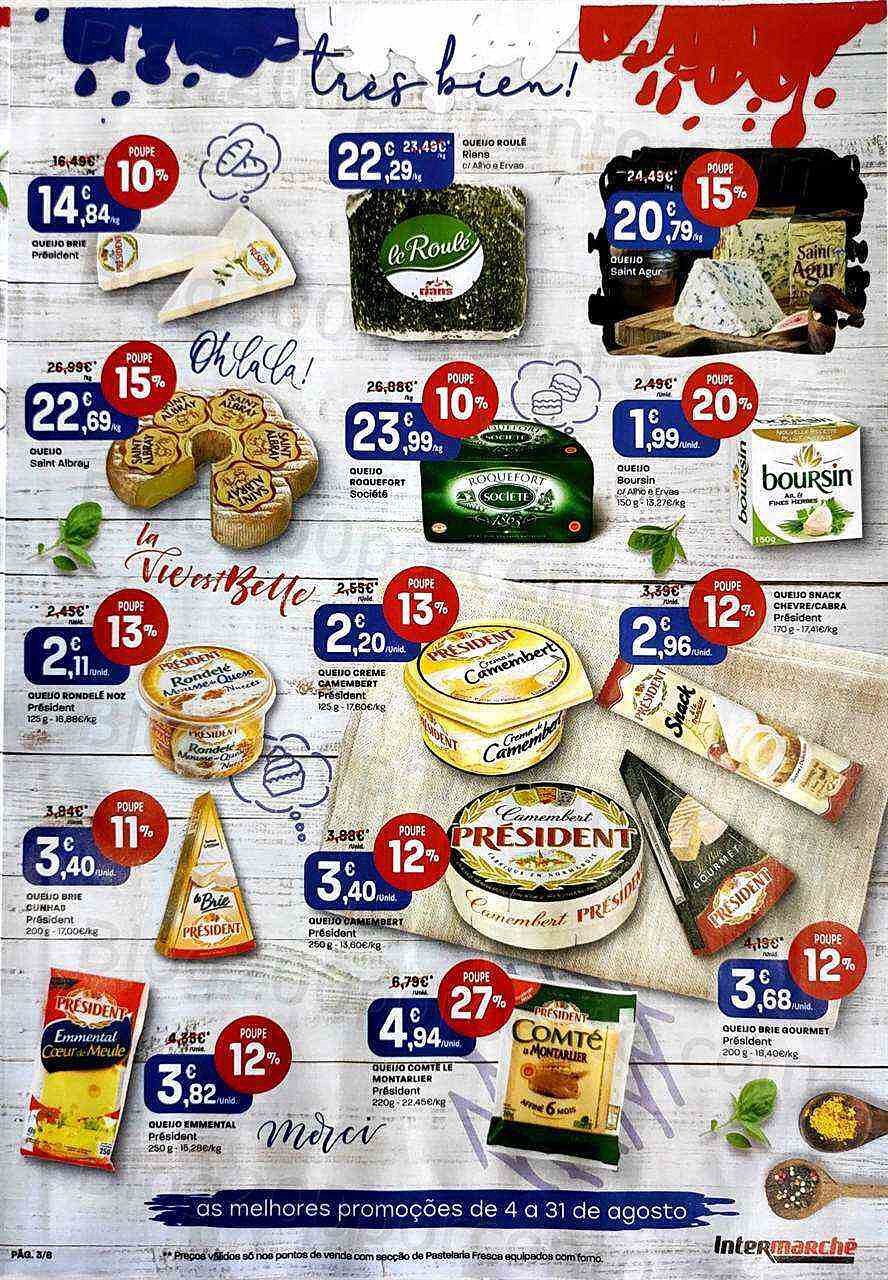 Antevisão Folheto INTERMARCHÉ Especial França Promoções de 4 a 31 agosto