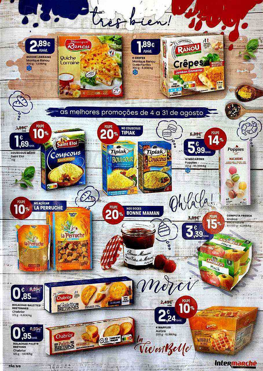 Antevisão Folheto INTERMARCHÉ Especial França Promoções de 4 a 31 agosto