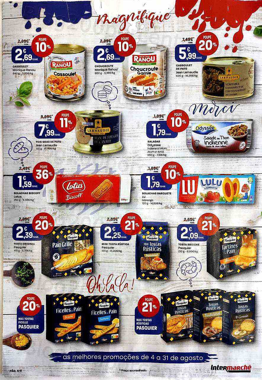Antevisão Folheto INTERMARCHÉ Especial França Promoções de 4 a 31 agosto