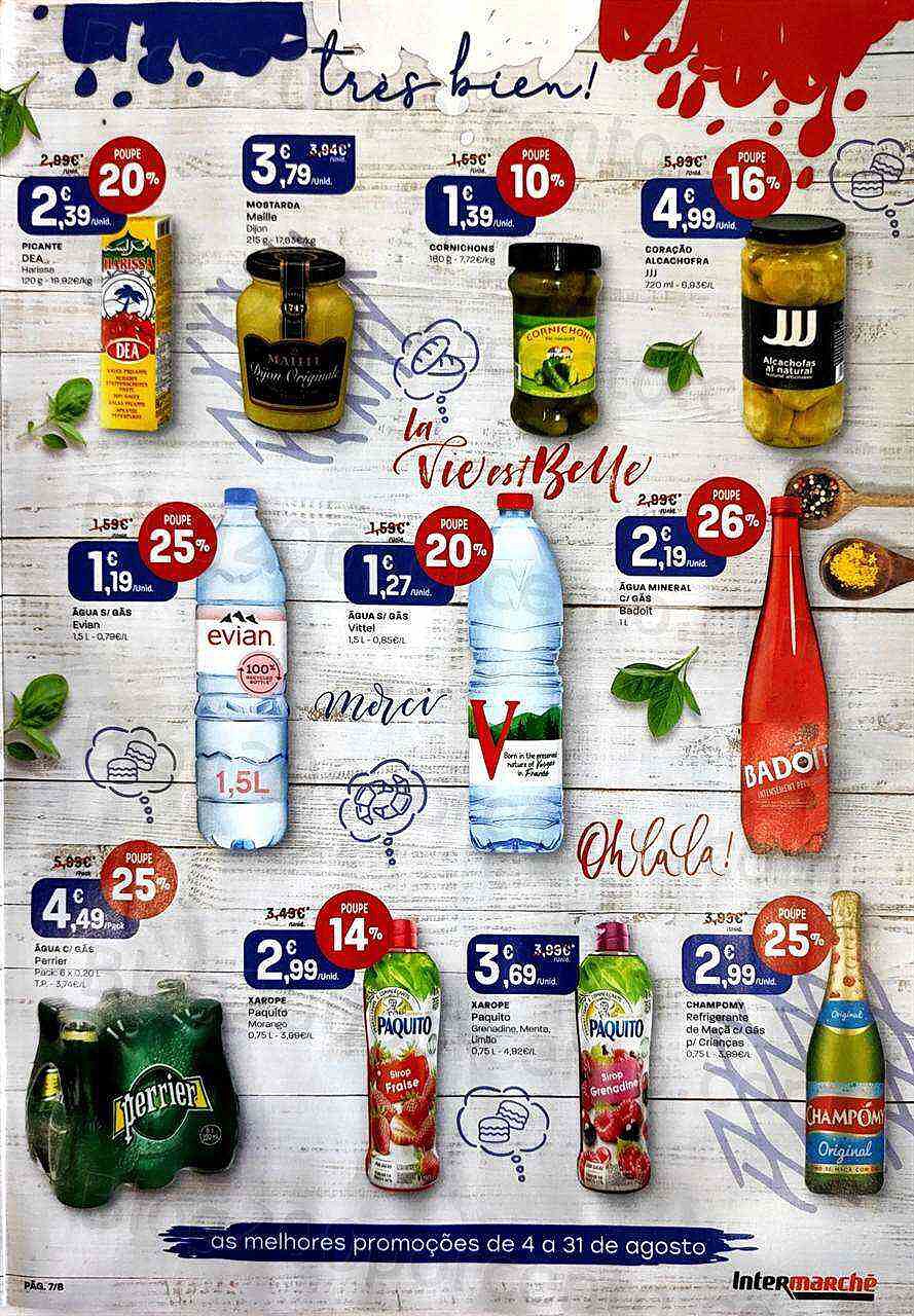 Antevisão Folheto INTERMARCHÉ Especial França Promoções de 4 a 31 agosto
