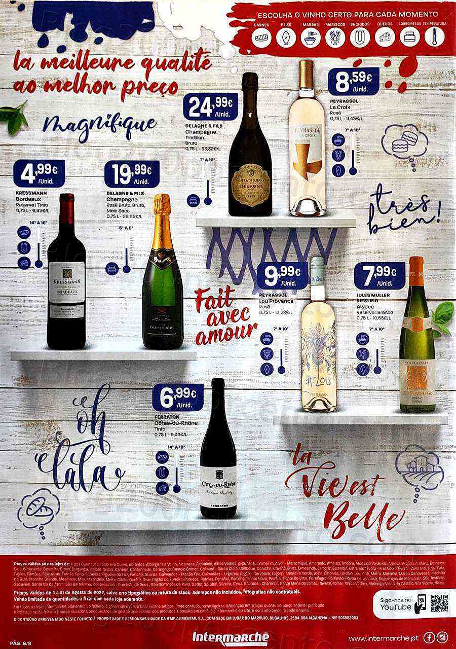 Antevisão Folheto INTERMARCHÉ Especial França Promoções de 4 a 31 agosto
