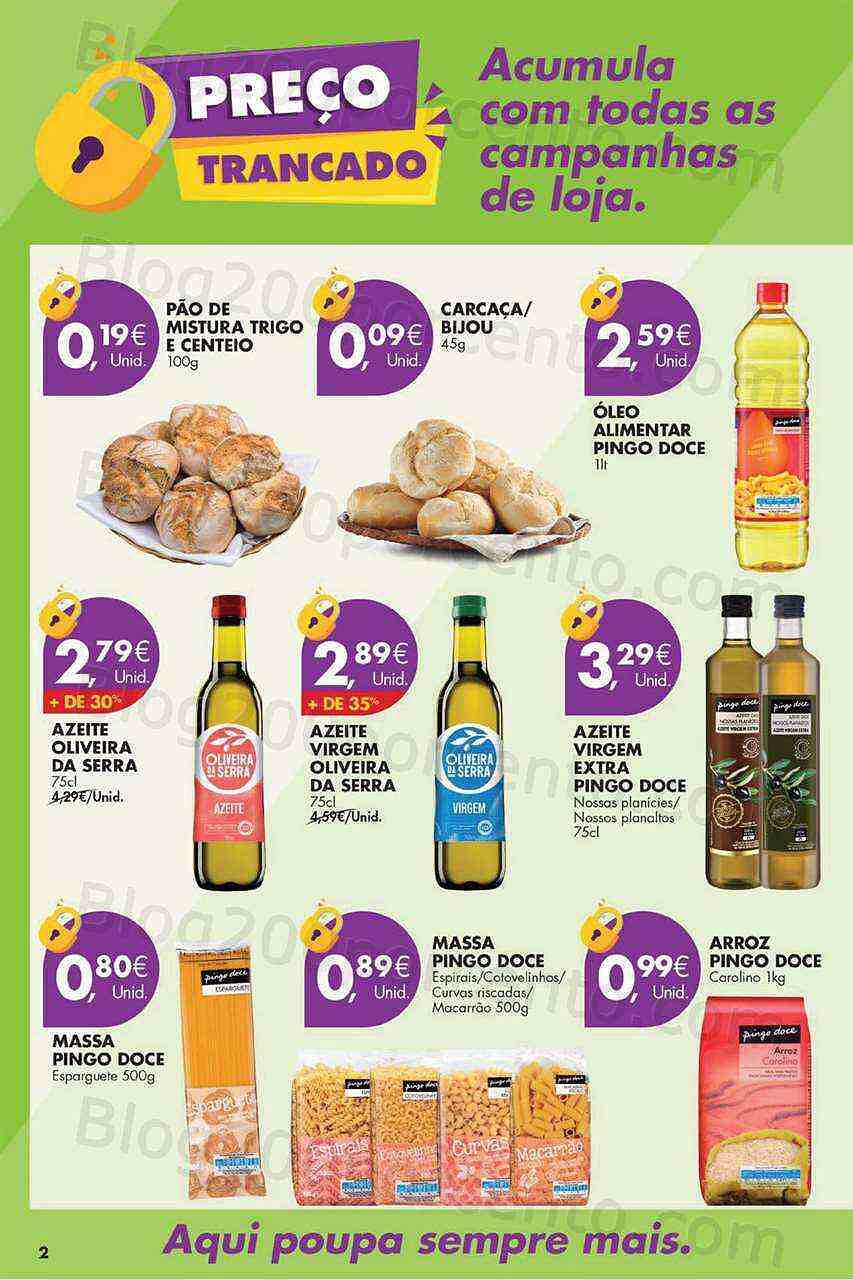 Antevisão Folheto PINGO DOCE Preços Trancados Promoções até 31 agosto