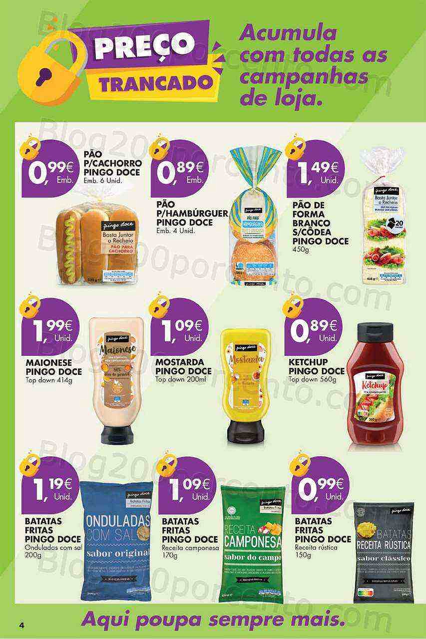 Antevisão Folheto PINGO DOCE Preços Trancados Promoções até 31 agosto