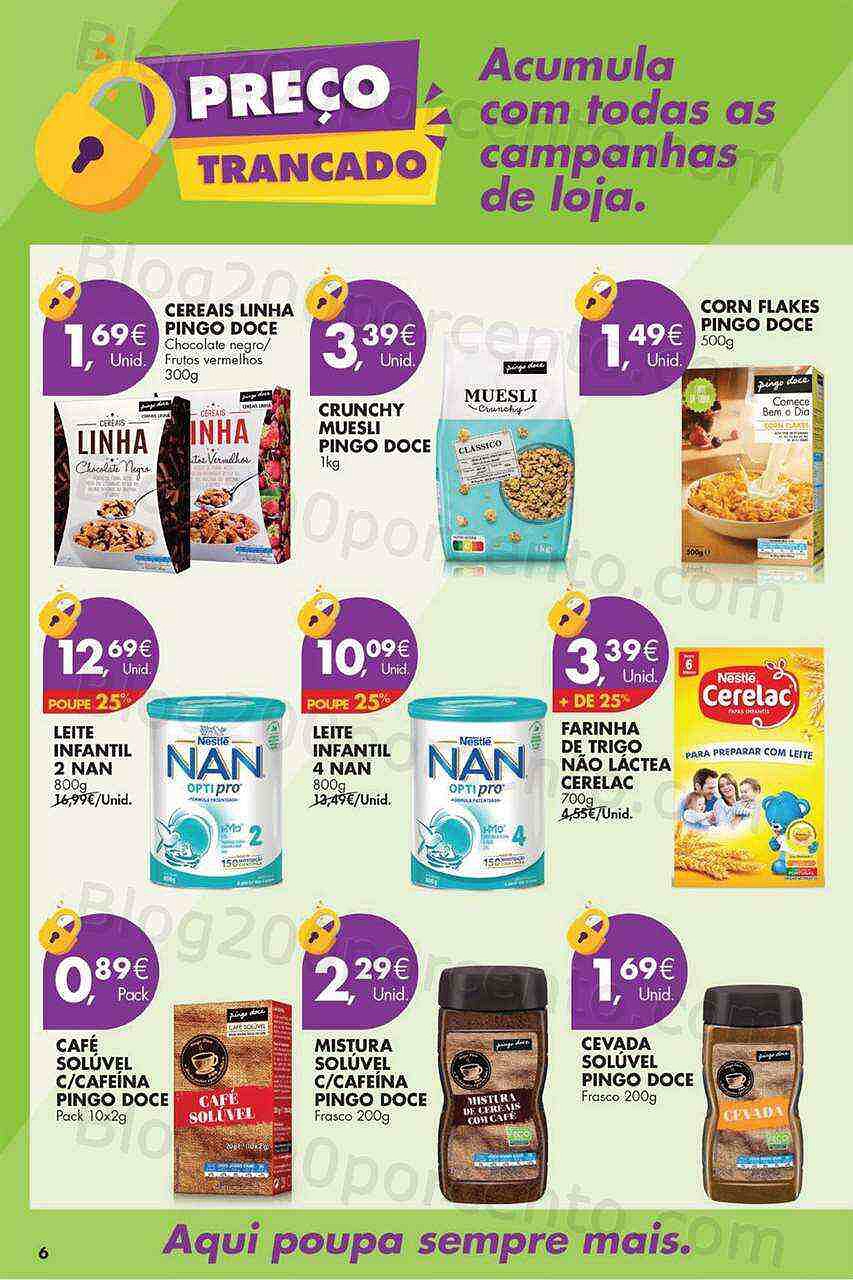 Antevisão Folheto PINGO DOCE Preços Trancados Promoções até 31 agosto